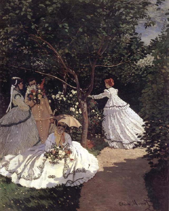 Claude Monet Femmes an Fardin oil painting image